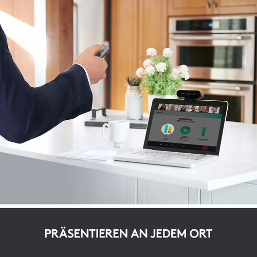 Logitech Spotlight Funk-Presenter Bluetooth/RF Grau