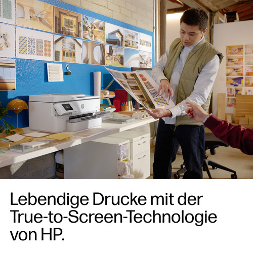 HP OfficeJet Pro 9720e Wireless All-in-One Farbe Drucker, Beidseitiger Druck; Kopierer, Scanner