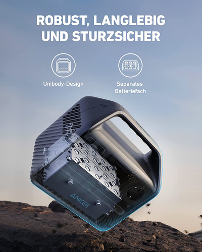 Anker 521 PowerHouse Tragbare Power Station 5 Lithium-Eisen-Phosphat (LiFePO4) 80000 mAh 398 W 4,34 kg Anker 521 PowerHouse Tragbare Power Station 5 Lithium-Eisen-Phosphat (LiFePO4) 80000 mAh 398 W 4,34 kg