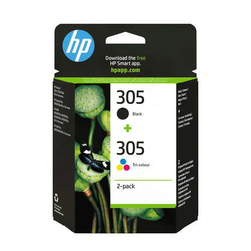 HP 305 2er-Pack Cyan/Magenta/Gelb/Schwarz Original Druckerpatrone