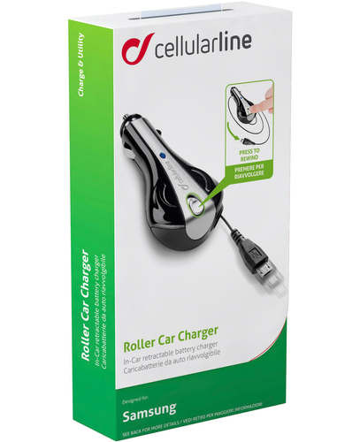 Cellularline Roller Car Charger - Micro USB