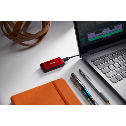 Kingston XS1000 1 TB Externe SSD USB 3.2 Gen 2, Rot