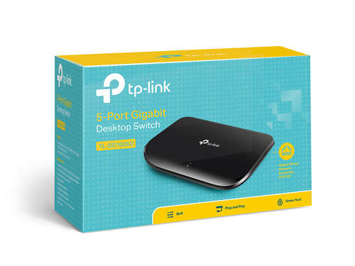 TP-Link TL-SG1005D Netzwerk-Switch Unmanaged Gigabit Ethernet (10/100/1000) Schwarz