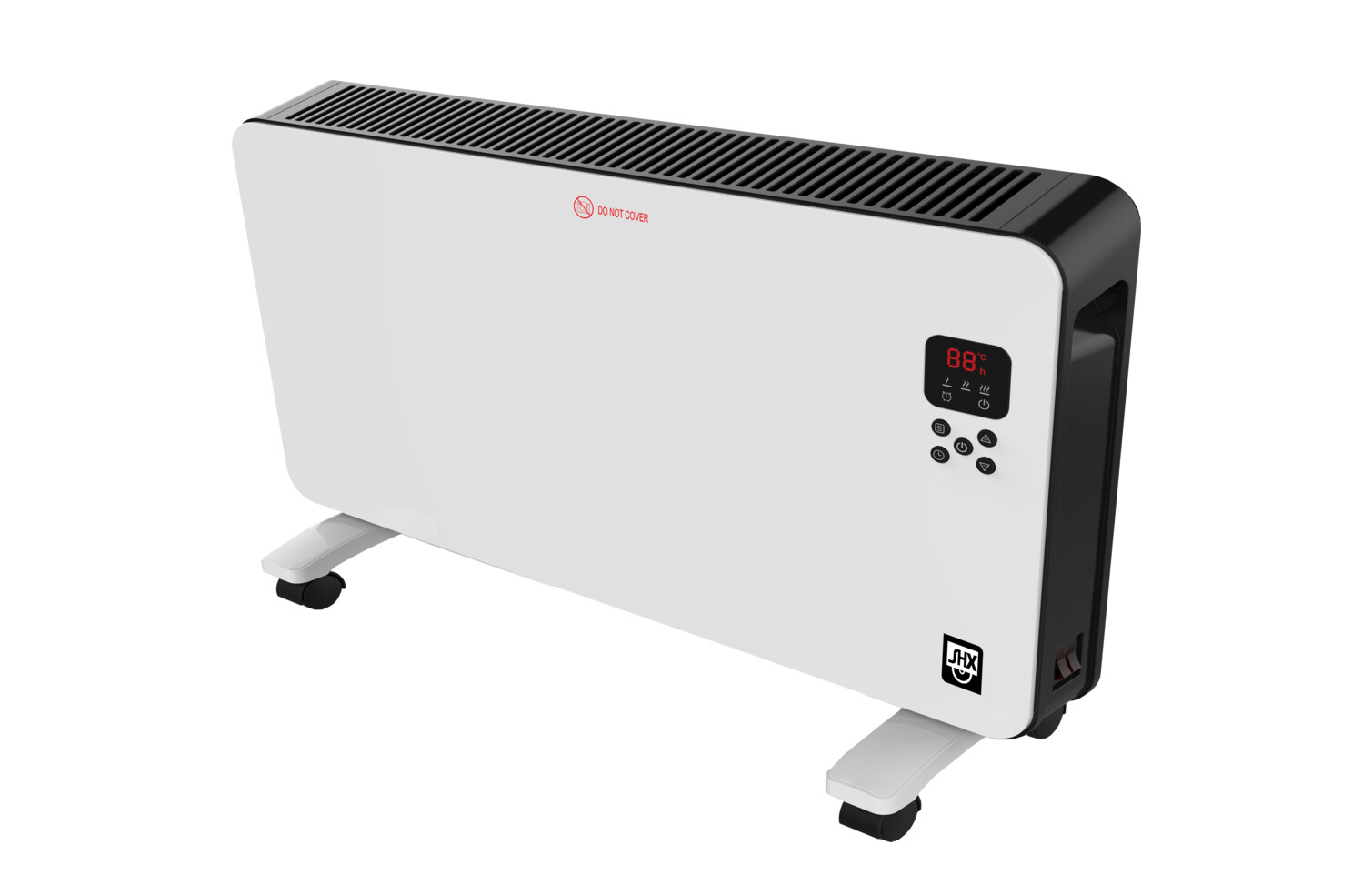 SHX Konvektor SHX22HEAT100, 2.000 Watt, LED-Anzeige, Fernbedienung, Timer, Kippschutz, Standfüße, mit Rollen, Farbe weiß/schwarz SHX Konvektor SHX22HEAT100, 2.000 Watt, LED-Anzeige, Fernbedienung, Timer, Kippschutz, Standfüße, mit Rollen, Farbe weiß/schwarz