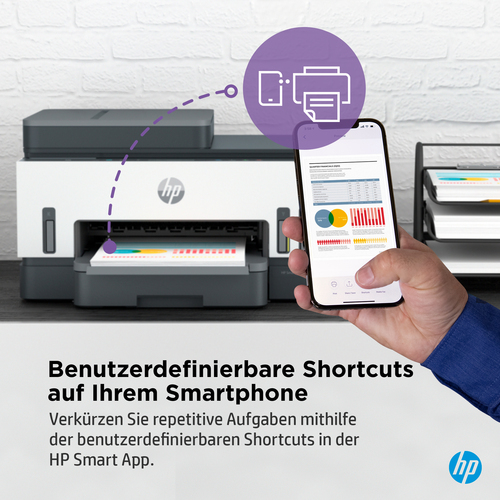 HP Smart Tank 7305 Wireless All-in-One Farbe Drucker, Beidseitiger Druck; Kopierer, Scanner