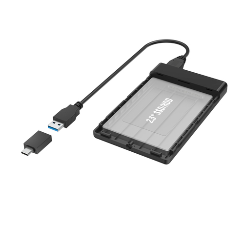 Hama 00200760 Speicherlaufwerksgehäuse HDD / SSD-Gehäuse Schwarz 2.5"