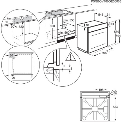 AEG EX50PV2B Einbaubackofen