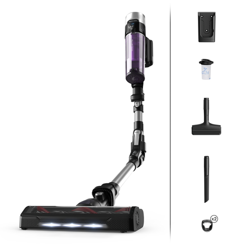 Rowenta RH2037 2-in-1-Stabstaubsauger Batterie Trocken Beutellos 0,4 l 250 W Schwarz, Violett