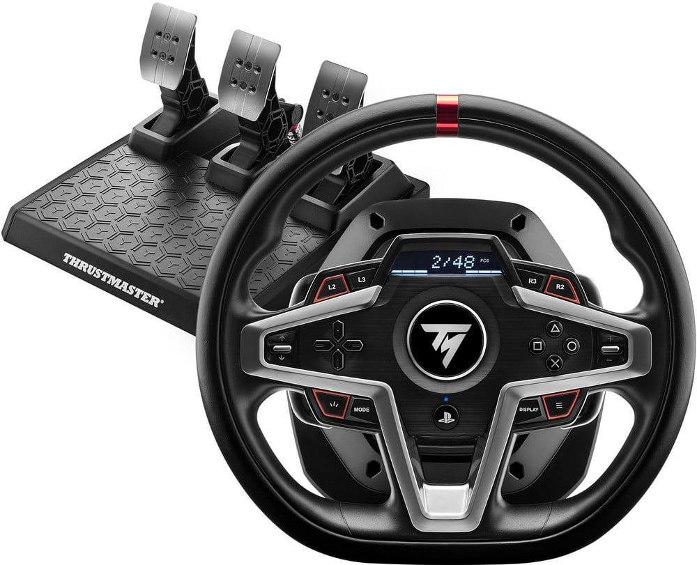  THRUSTMASTER LENKRAD T248P FF WHEEL Gaming-Lenkrad (25 Aktionstasten, Dynamisches Force Feedback, Renn-Dashboard-Display)