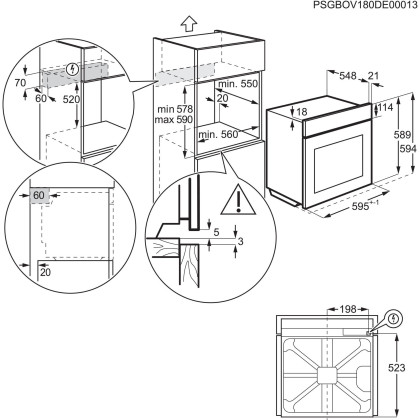 AEG EX50PV2B Einbaubackofen