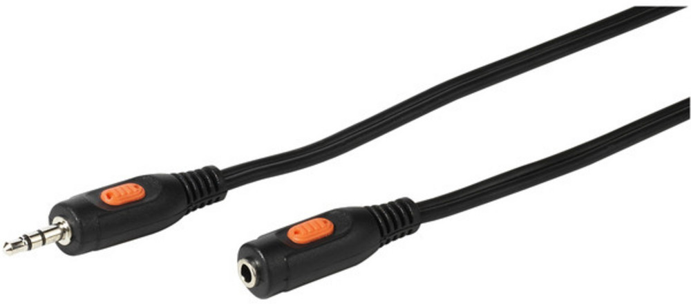  VIVANCO Klinkenverlängerung 3,5 mm, 10 m schwarz (46101)