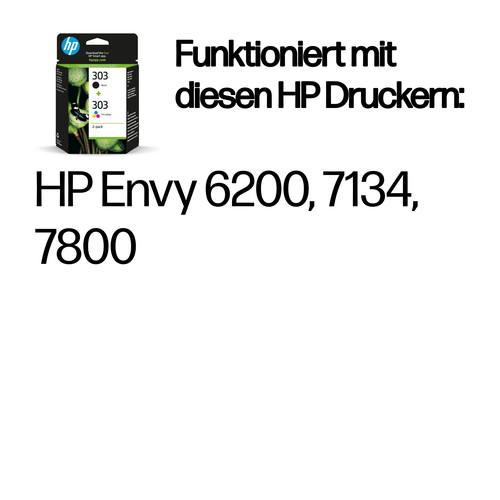 HP 303 2er-Pack Schwarz/Cyan/Magenta/Gelb Original Tintenpatronen HP 303 2er-Pack Schwarz/Cyan/Magenta/Gelb Original Tintenpatronen