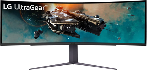 LG Gaming-Monitor UltraGear 49GR85DC-B Schwarz 49 Zoll Curved DQHD VA 240 Hz 1 ms (HDR 1000, 2x HDMI, DisplayPort, USB, höhenverstellbar, neigbar, schwenkbar, FreeSync Premium Pro)