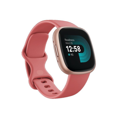 Fitbit Versa 4 Pink Sand Fitness Tracker (Herzfrequenzmessung, Amazon Alexa)