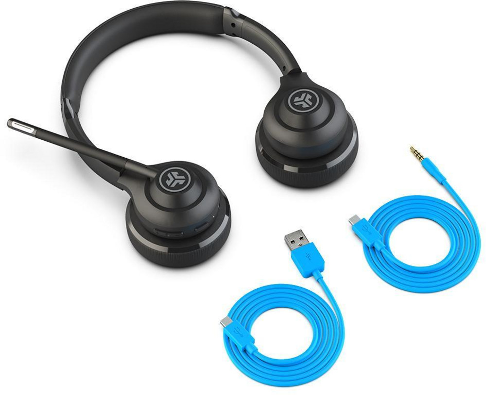 JLab GO Work Wireless Headset (Bluetooth, USB, kabellos, schwarz)