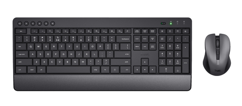 Trust Trezo Tastatur Maus enthalten Universal RF Wireless QWERTZ Deutsch Schwarz
