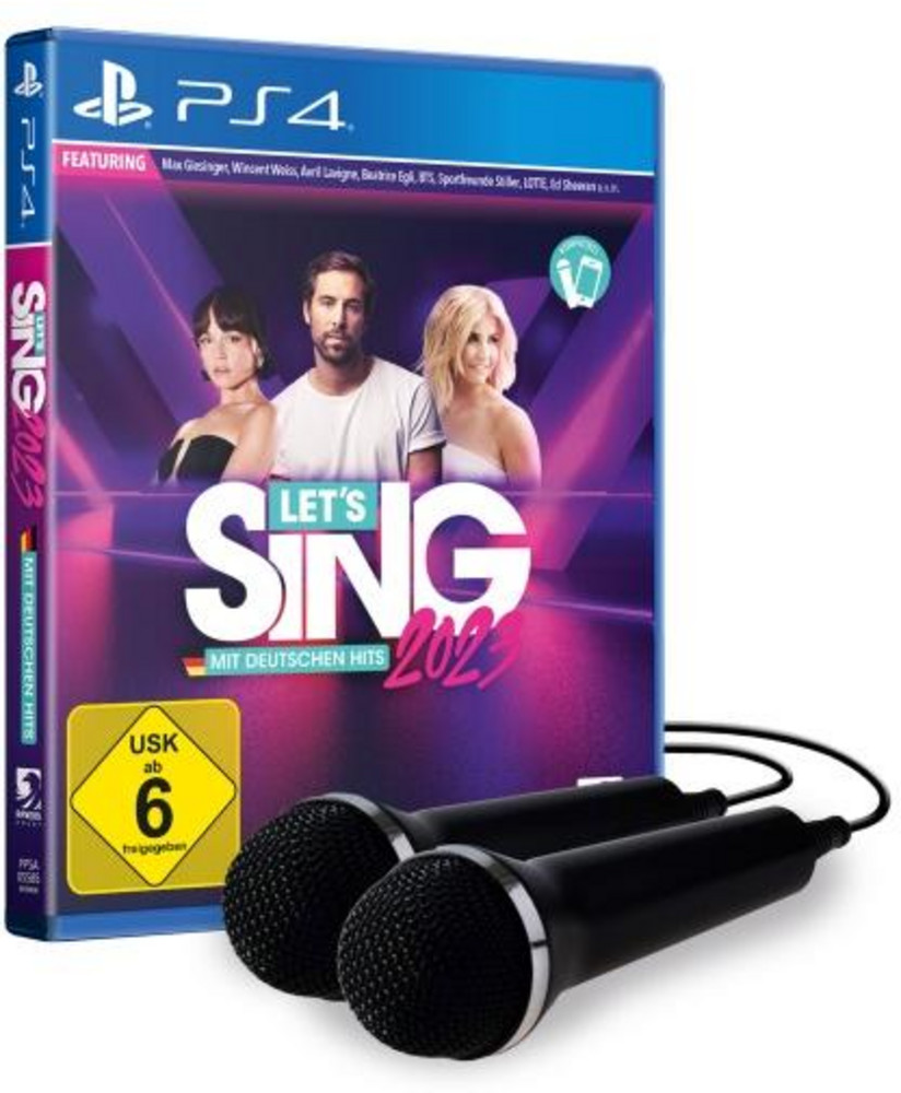  Let's Sing 2023 German Version [+ 2 Mics] PS4-Spiel