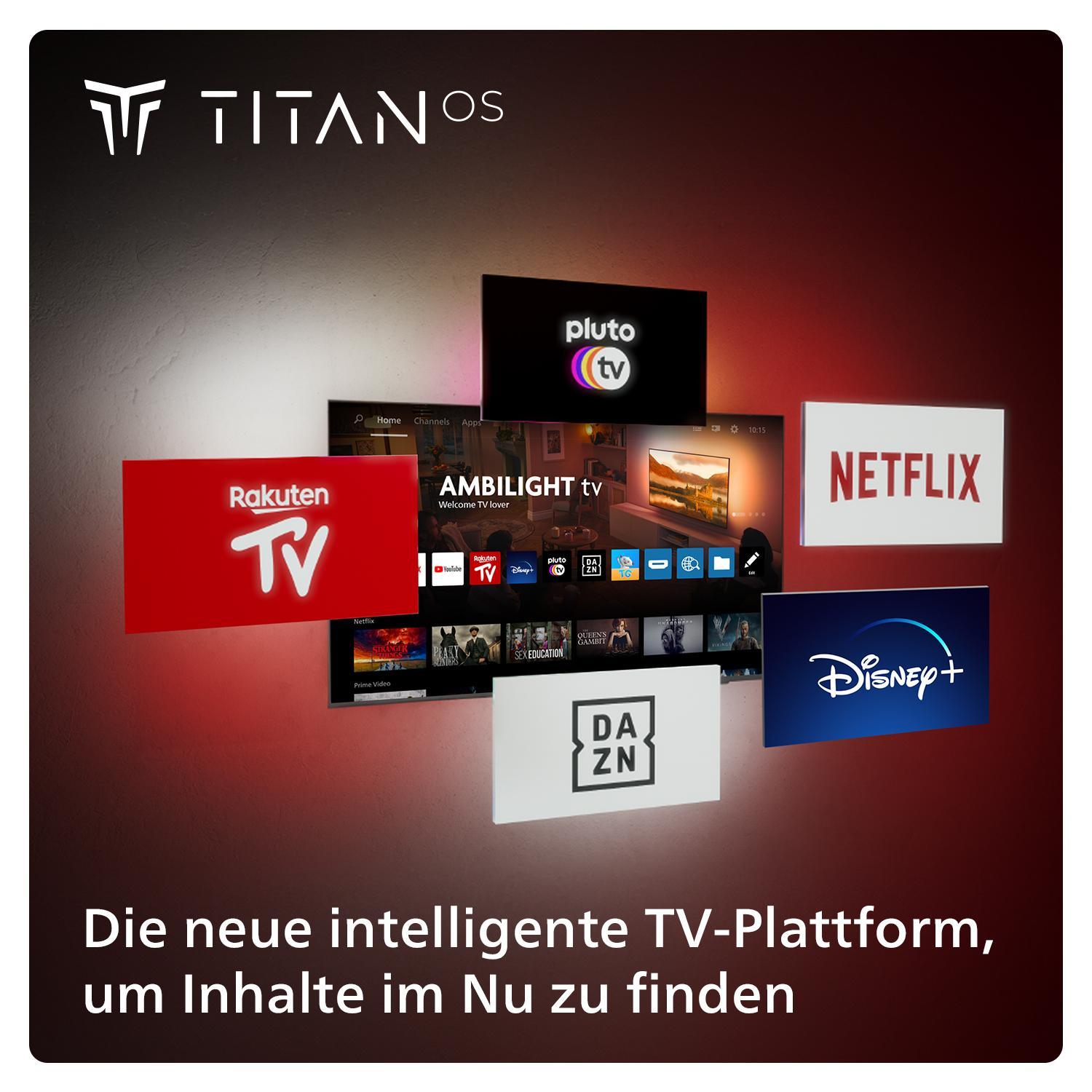 Philips 65PUS8009 4K Ambilight LED TV (65 Zoll (164 cm), 4K UHD, HDR, Smart TV, Sprachsteuerung (Alexa, Google Assistant), Dolby Atmos)
