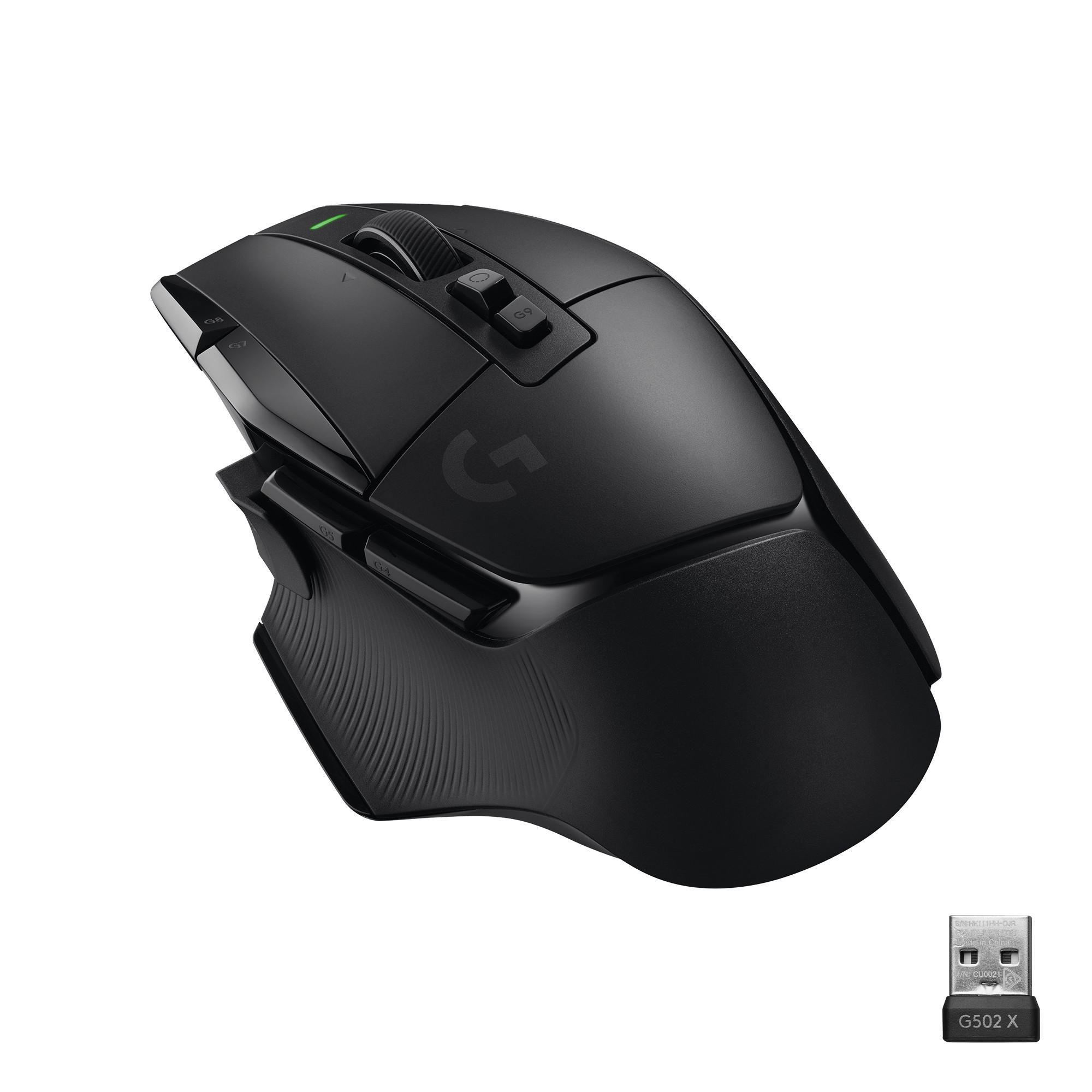 Logitech G502 X Lightspeed Wireless Gaming-Maus, Schwarz