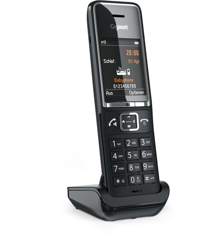  GIGASET COMFORT 550HX schwarz Schnurloses-Telefon (Freisprechfunktion, Hörgerätekompatibel, Babyphone-Funktion)
