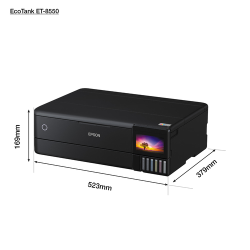 Epson EcoTank ET-8550 Tintenstrahl A3 5760 x 1440 DPI 32 Seiten pro Minute Wi-Fi Epson EcoTank ET-8550 Tintenstrahl A3 5760 x 1440 DPI 32 Seiten pro Minute Wi-Fi