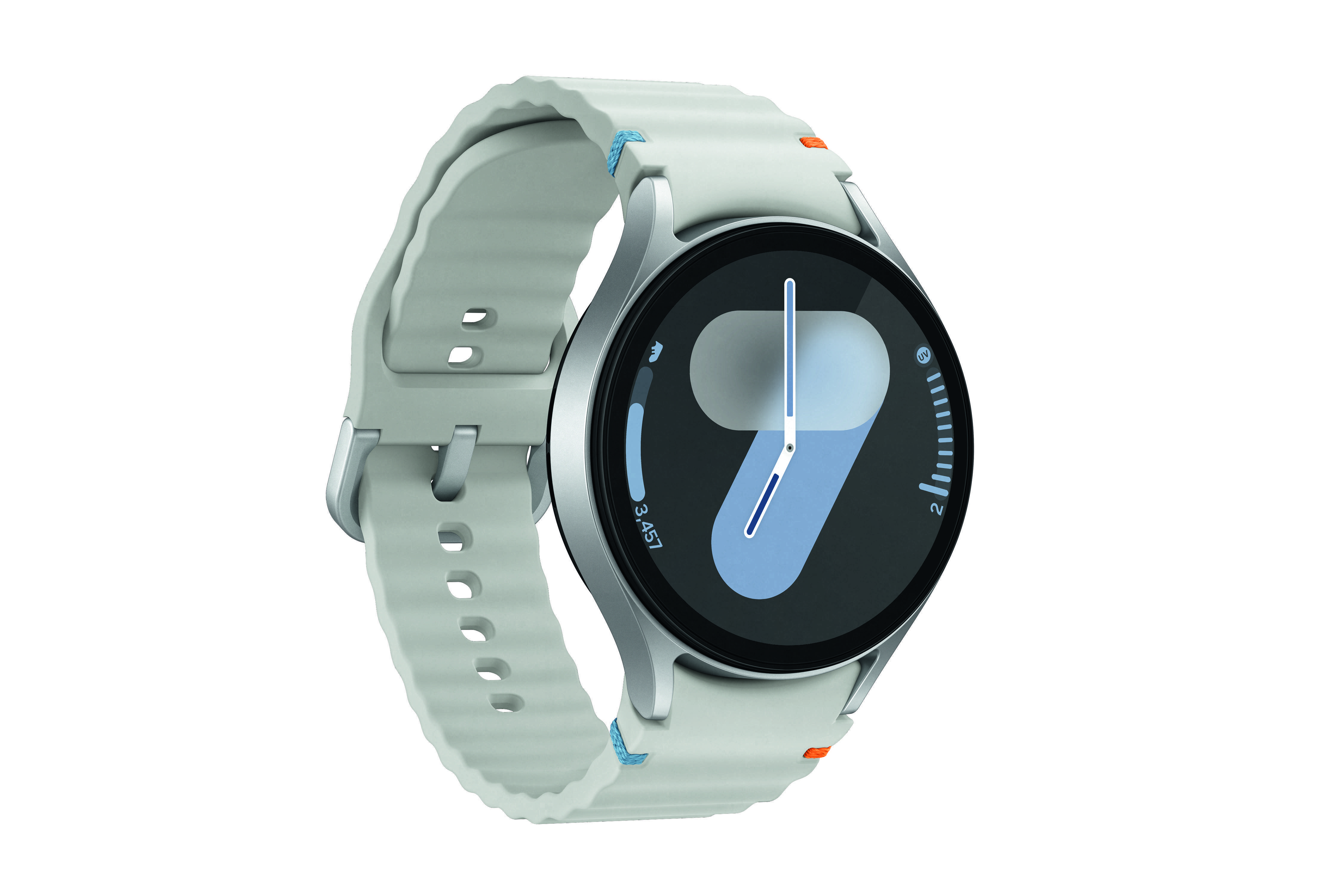 Samsung Galaxy Watch7, 44mm, Bluetooth, Silver Smartwatch (Herzfrequenzmessung, Schrittzähler)