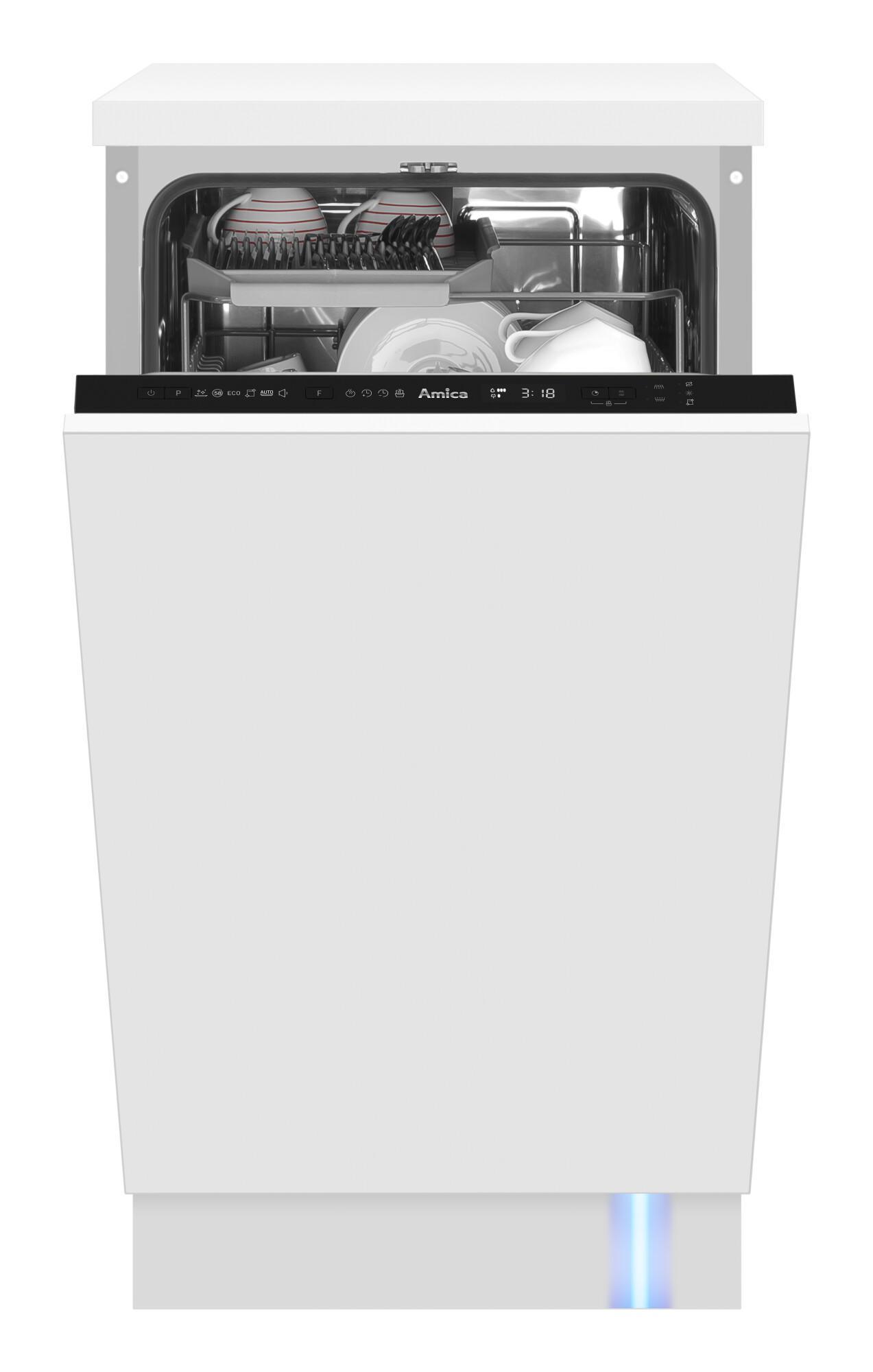 AMICA EGSPV 586 901 Einbau-Geschirrspüler vollintegriert 45 cm