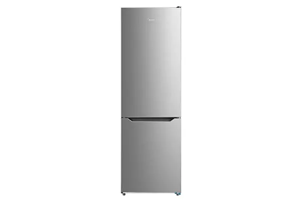 Midea MDRB424FGD02I Kühl-Gefrier-Kombination (freistehend, 310 l Nutzinhalt, LED-Display, Total NoFrost, 3 Gefrierschubladen, Edelstahloptik)