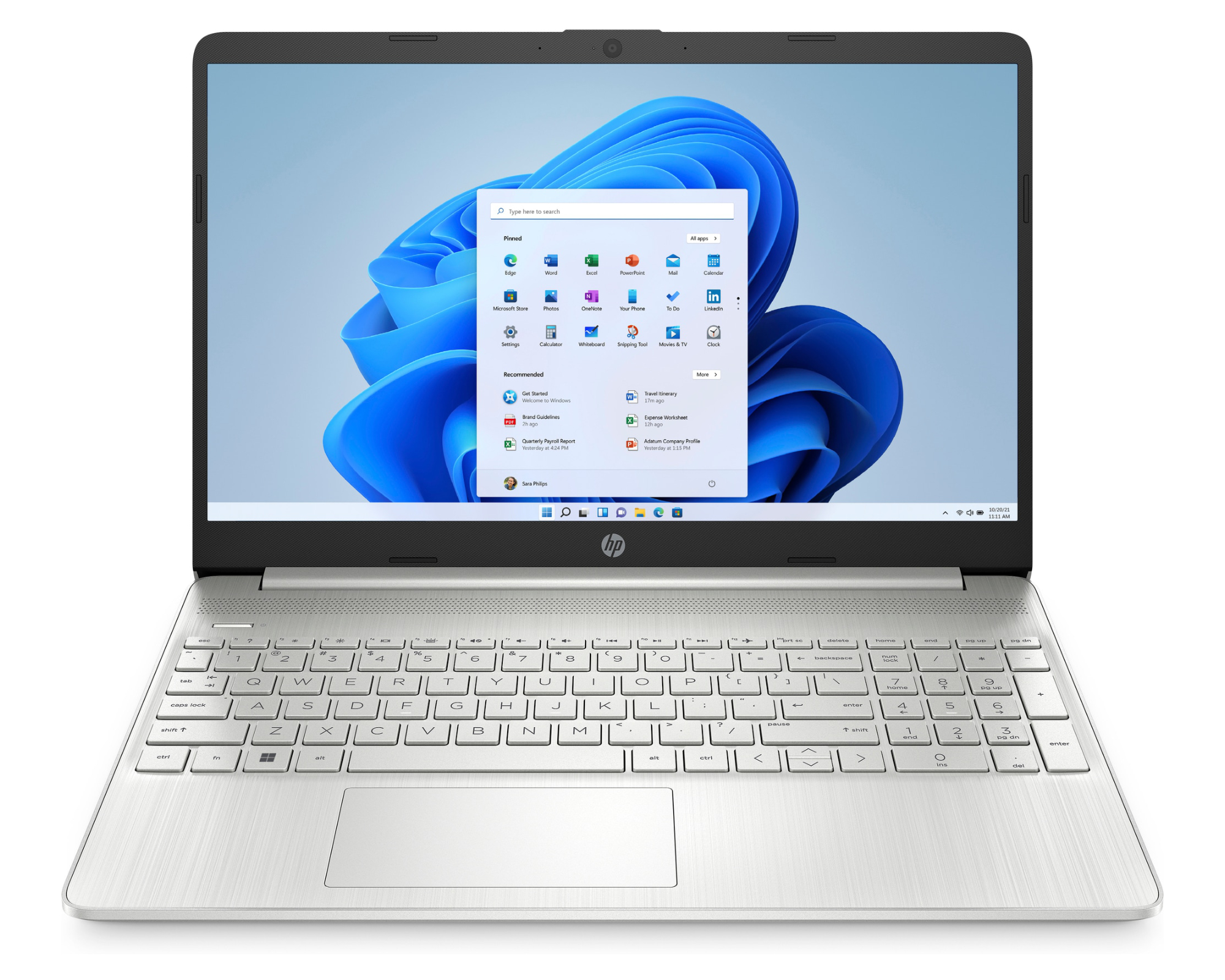 HP 15s-eq2575ng 15,6 Zoll Full HD AMD Ryzen 7 5700U 8GB RAM 512GB SSD Windows 11 silber