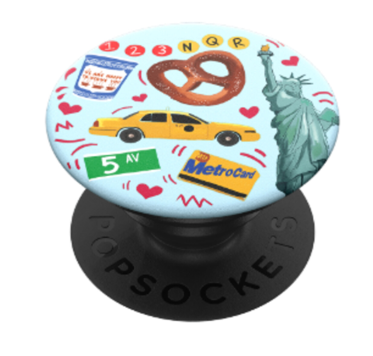  POPSOCKETS Sonstiges Zubehör PopGrip New York (Illustrierte NYC-Motive (austauschbares Design))