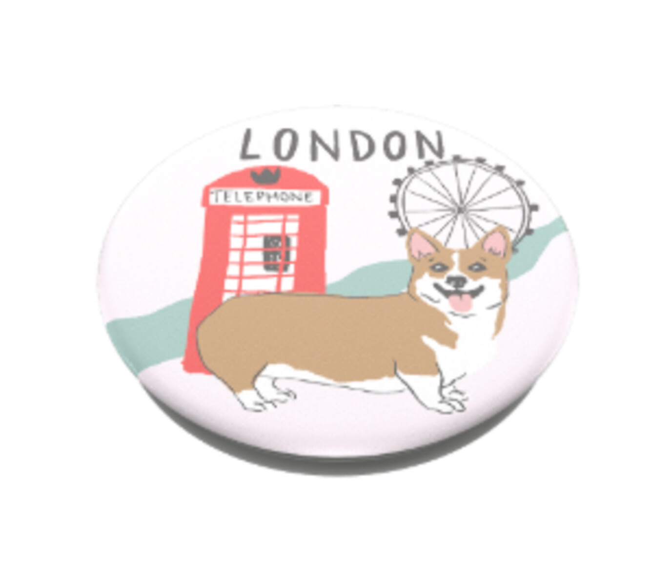  POPSOCKETS PopGrip London (Illustrierte London-Motive (austauschbares Design))