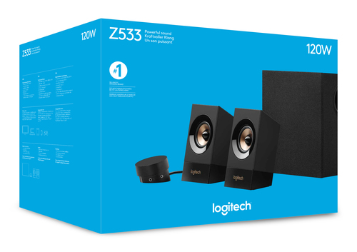 Logitech Z533 Lautsprecherset 60 W Universal Schwarz 2.1 Kanäle 15 W Logitech Z533 Lautsprecherset 60 W Universal Schwarz 2.1 Kanäle 15 W