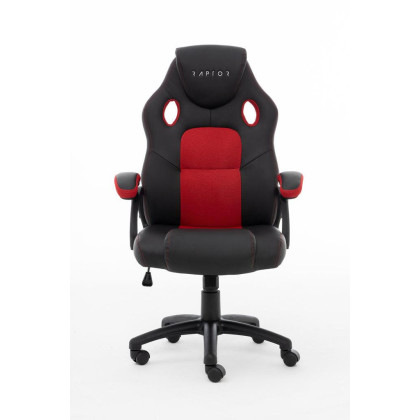 Raptor GS 40 Gaming-Stuhl, Schwarz/Rot - Auslaufmodell