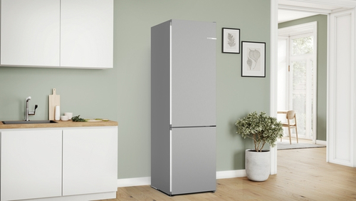 Bosch Serie 4 MKK69GNLAA Kühl- und Gefrierkombination Freistehend 363 l A Edelstahl