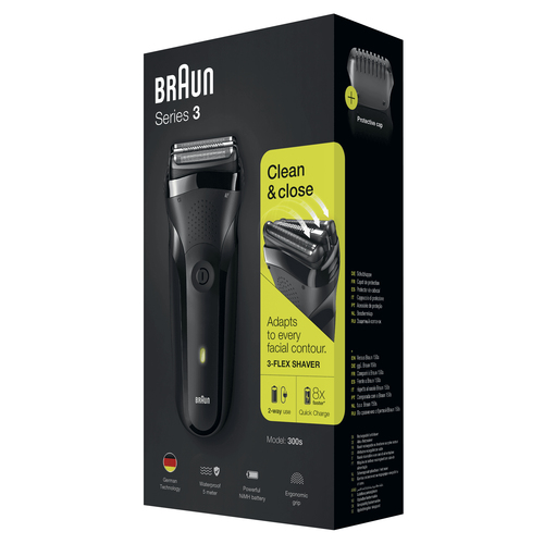 Braun Series 3 300s Folienschaber Trimmer Schwarz