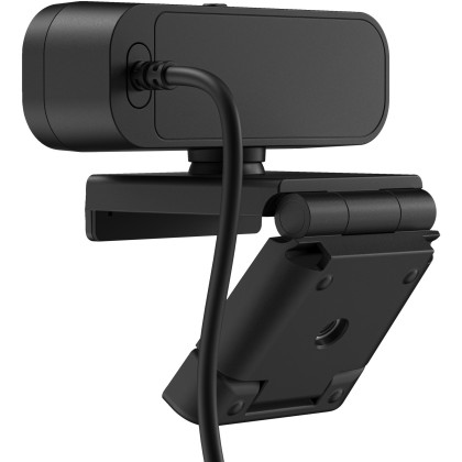 HP 430 FHD-Webcam, Schwarz (Weitwinkel, Works With Chromebook, Geräuschunterdrückung, Mikrofon, schwenkbar, neigbar, Autofokus)