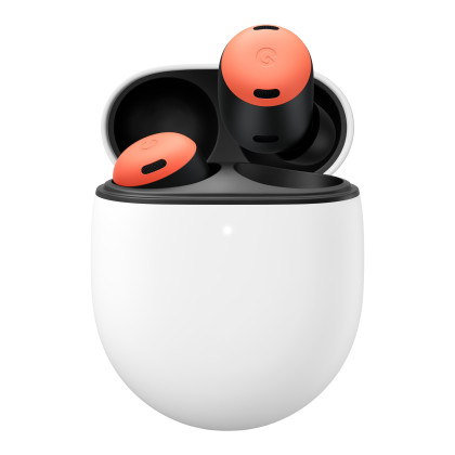 Google In-Ear Kopfhörer Pixel Buds Pro Coral (Bluetooth, Aktive Geräuschunterdrückung, IPX4, USB-C, orange)