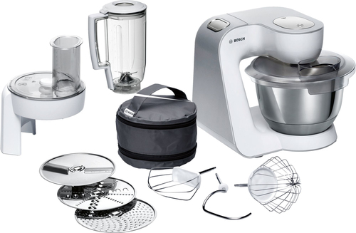 Bosch MUM58W20 Küchenmaschine 1000 W 3,9 l Silber, Weiß