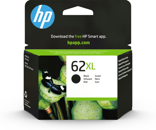 HP 62XL Schwarz Original Tintenpatrone mit hoher Reichweite
