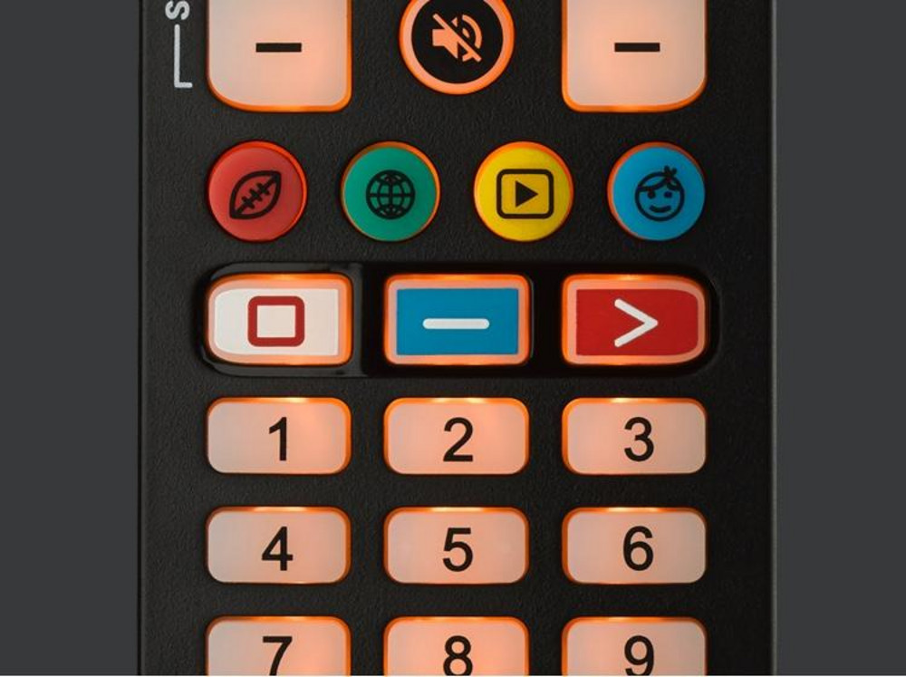  ONE FOR ALL URC3661 Essential 6 Universalfernbedienung (universal, antimikrobiell, beleuchtet, Lernfunktion, App-Tasten)