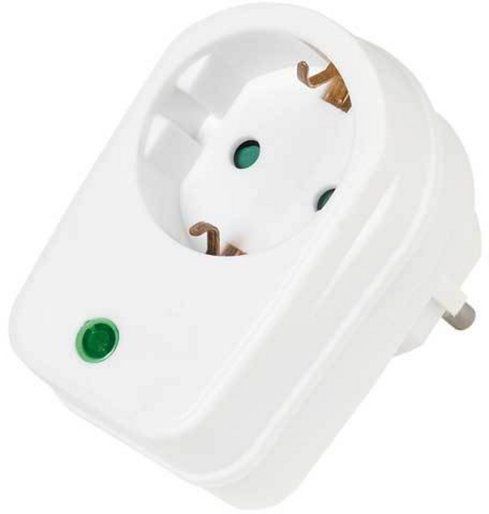  VIVANCO Überspannungsschutzadapter ÜSP 1W weiß
