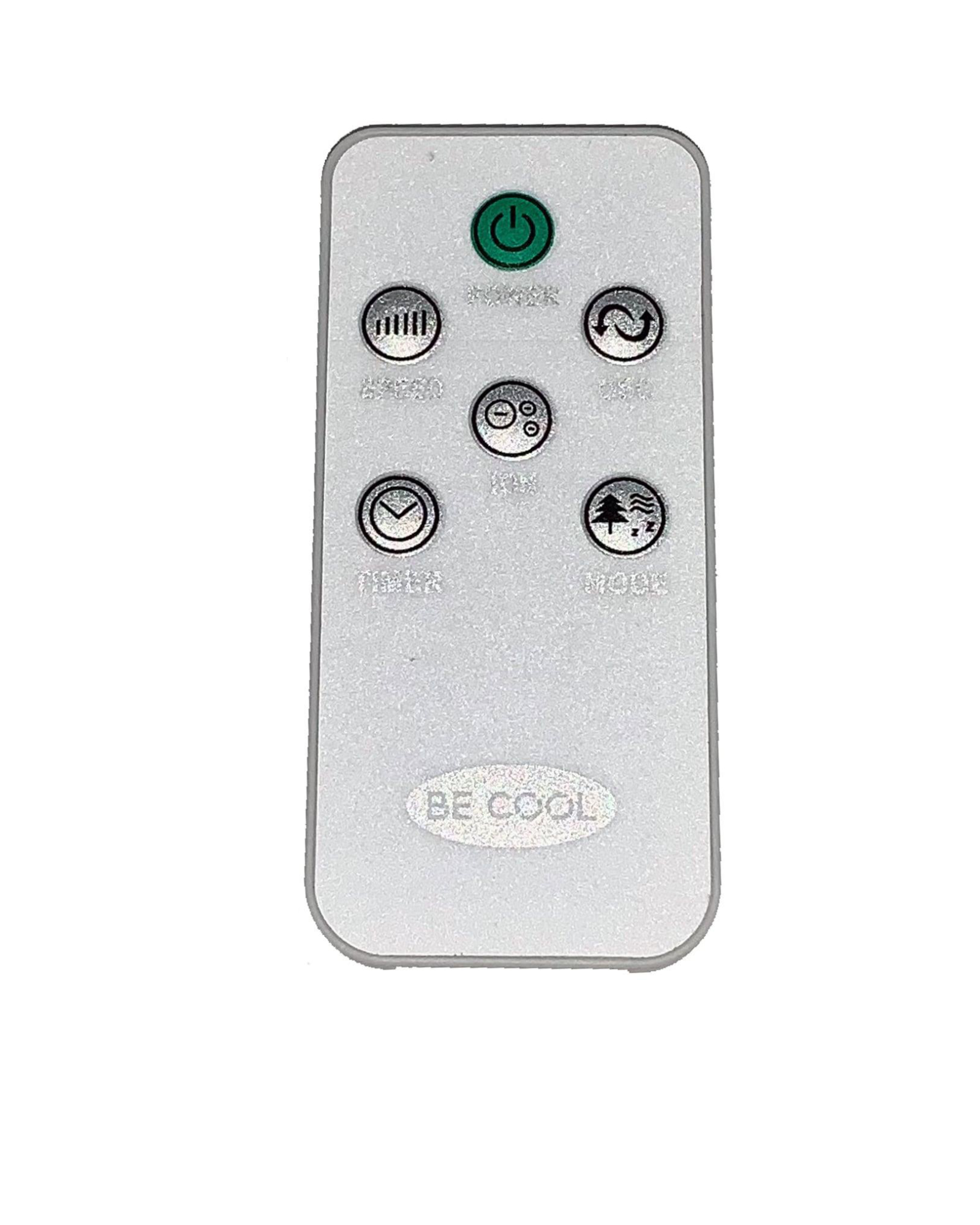 BECOOL BC96TU2101F Turmventilator (3 Geschwindigkeitsstufen, 3 Windmodi, LED-Display, Fernbedienung, 12h Timer, Oszillation, Ionisator, 45 Watt, Höhe 96 cm, Weiß)