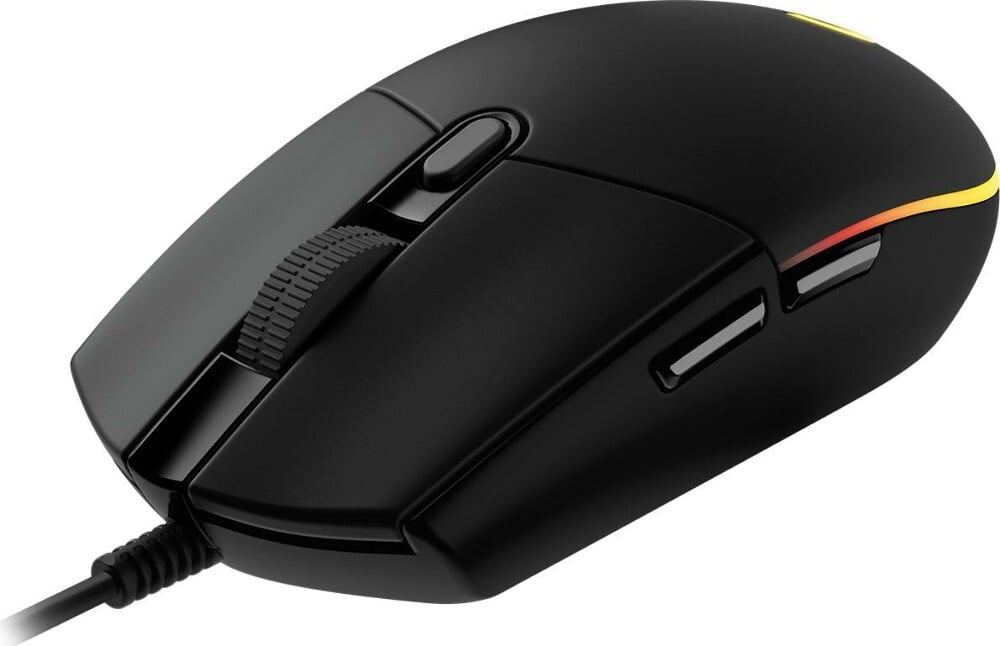  Logitech G102 Lightsync schwarz Gaming-Maus (USB, 8000 dpi, kabelgebunden, optisch, Rechtshänder, 910-005823)