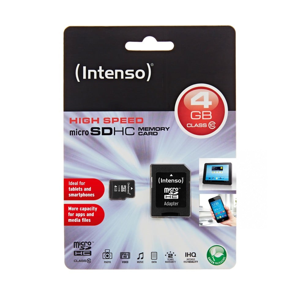  INTENSO Micro SDHC Card 4 GB class 10
