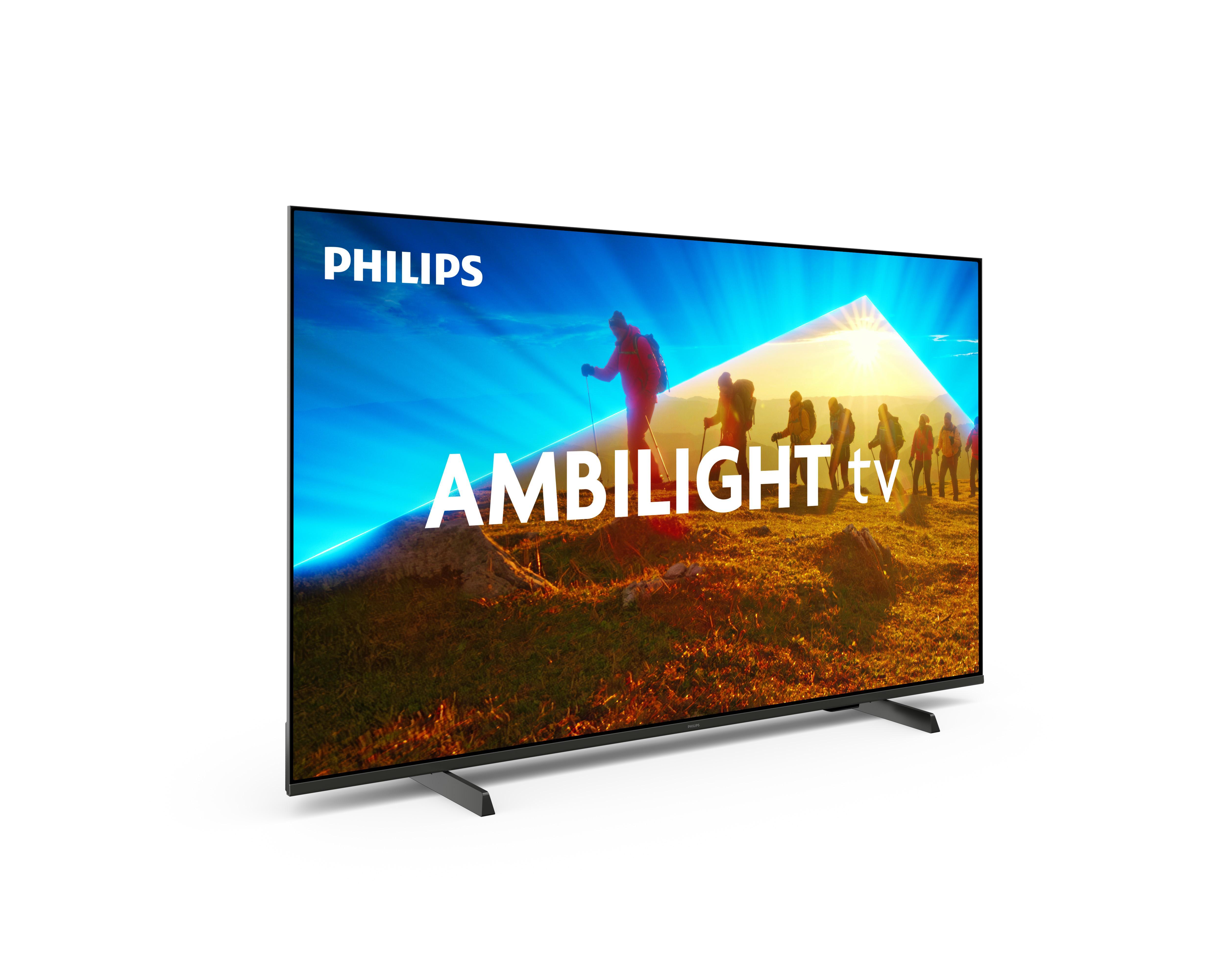 Philips 65PUS8009 4K Ambilight LED TV (65 Zoll (164 cm), 4K UHD, HDR, Smart TV, Sprachsteuerung (Alexa, Google Assistant), Dolby Atmos)