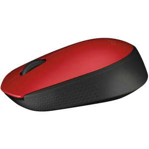 Logitech M171 Wireless Maus rot (kabellos, USB, beidhändig, 1000 dpi)