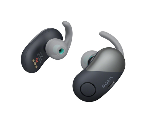Sony WFSP700NB Kopfhörer & Headset True Wireless Stereo (TWS) Ohrbügel, im Ohr Anrufe/Musik Bluetooth Schwarz