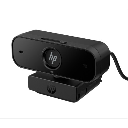 HP 430 FHD-Webcam, Schwarz (Weitwinkel, Works With Chromebook, Geräuschunterdrückung, Mikrofon, schwenkbar, neigbar, Autofokus)