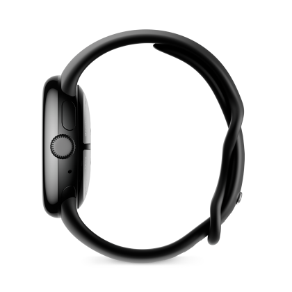 Google Pixel Watch 2, WiFi, Aluminiumgehäuse in Matte Black / Sportarmband in Obsidian Smartwatch