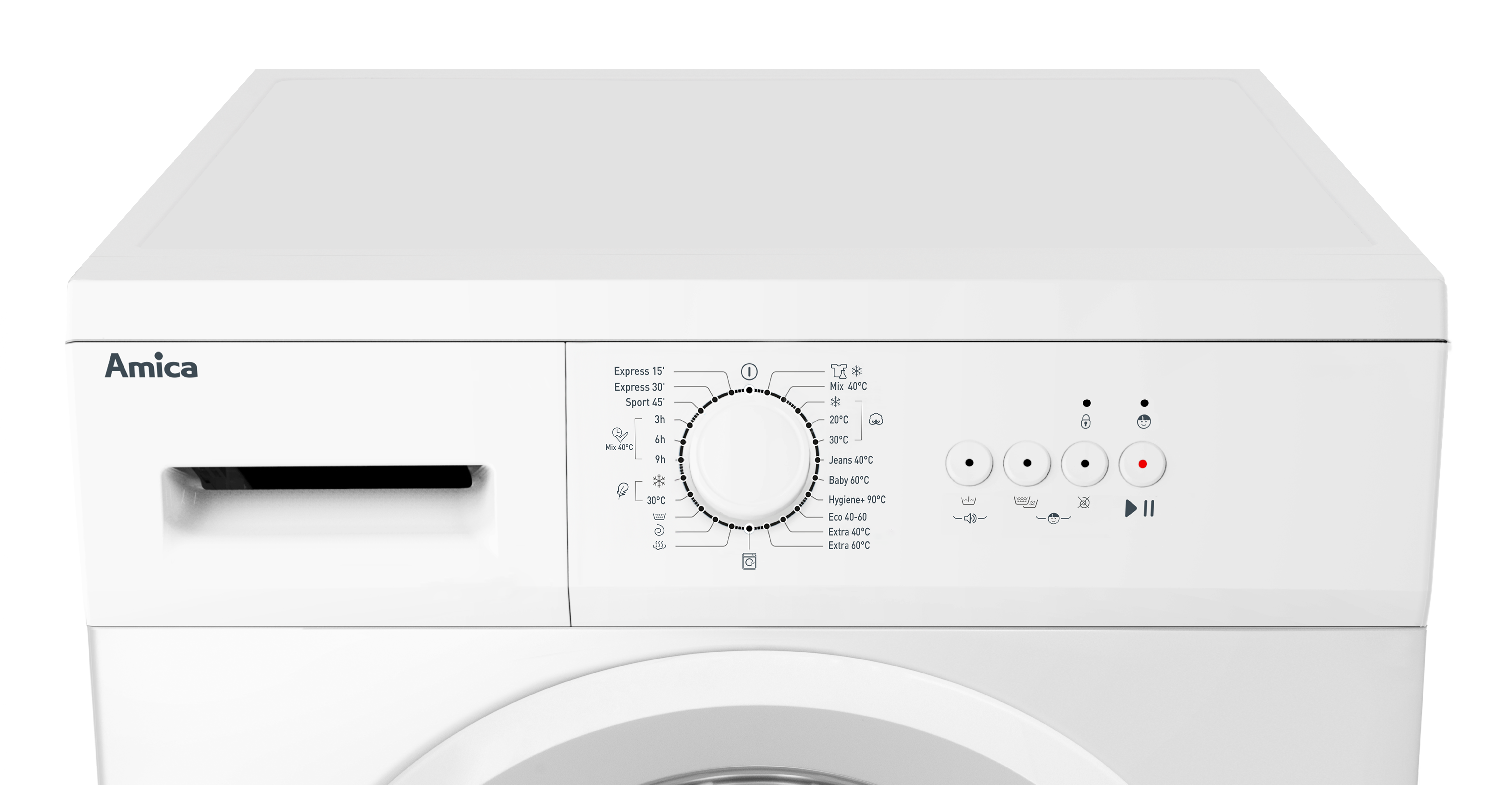 AMICA WA 10-1 EX Waschmaschine (Frontlader, freistehend, 6 kg, D, 1000 U/Min)